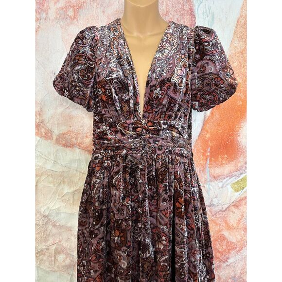 Anthropologie The Katerina Button-Front Dress: Velvet Edition - Picture 6 of 8